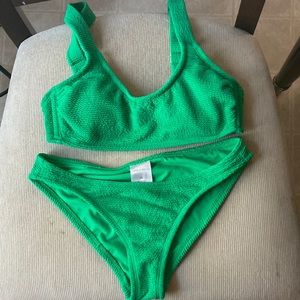 Xhilaration women’s extra small two piece green bikini never worn